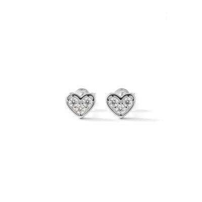 Heart shape studd earrings