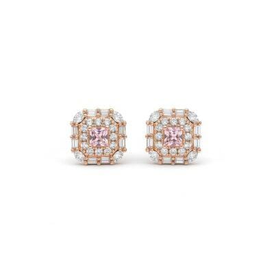Studd rose gold earring